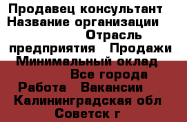 Продавец-консультант › Название организации ­ re:Store › Отрасль предприятия ­ Продажи › Минимальный оклад ­ 40 000 - Все города Работа » Вакансии   . Калининградская обл.,Советск г.